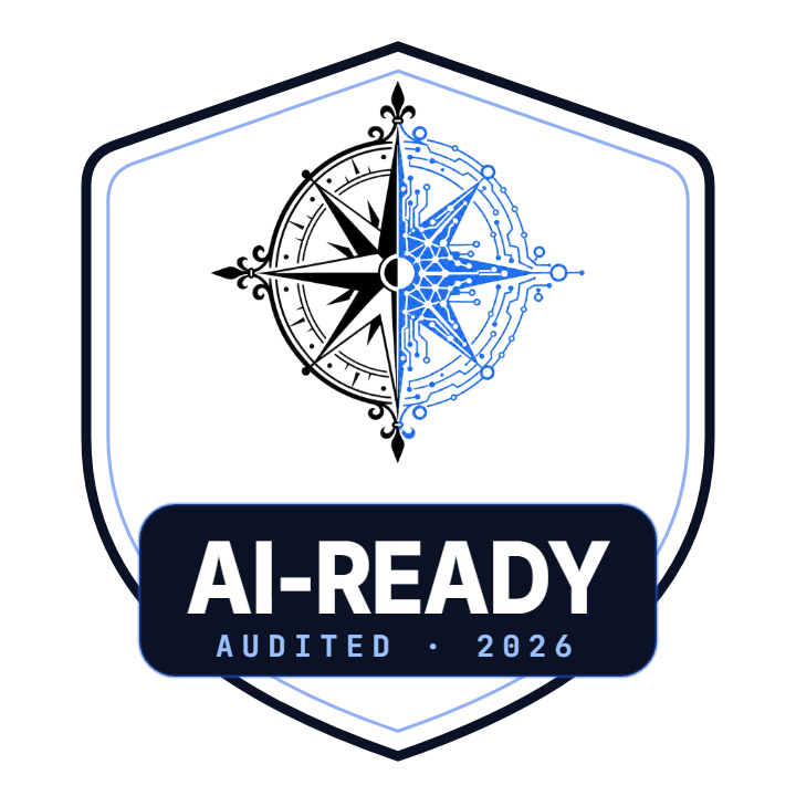 AI-READY jelvény — a MI-Térkép által auditált, 2026